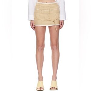 JACQUEMUS
Beige Le Chouchou 'La Mini Jupe Caraco' Miniskirt
